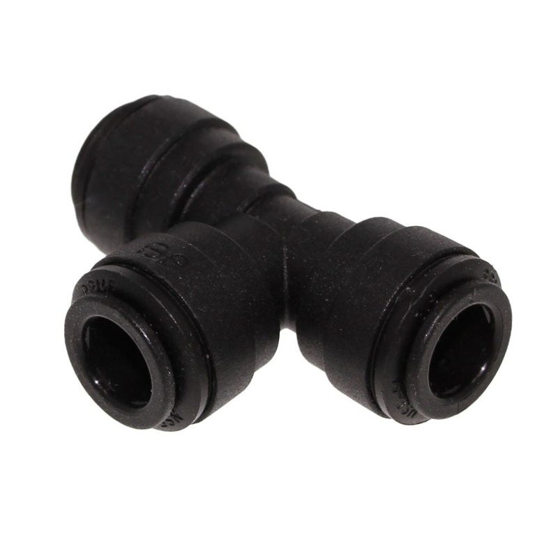 John Guest Union Tee BLACK ACETAL – 4mm